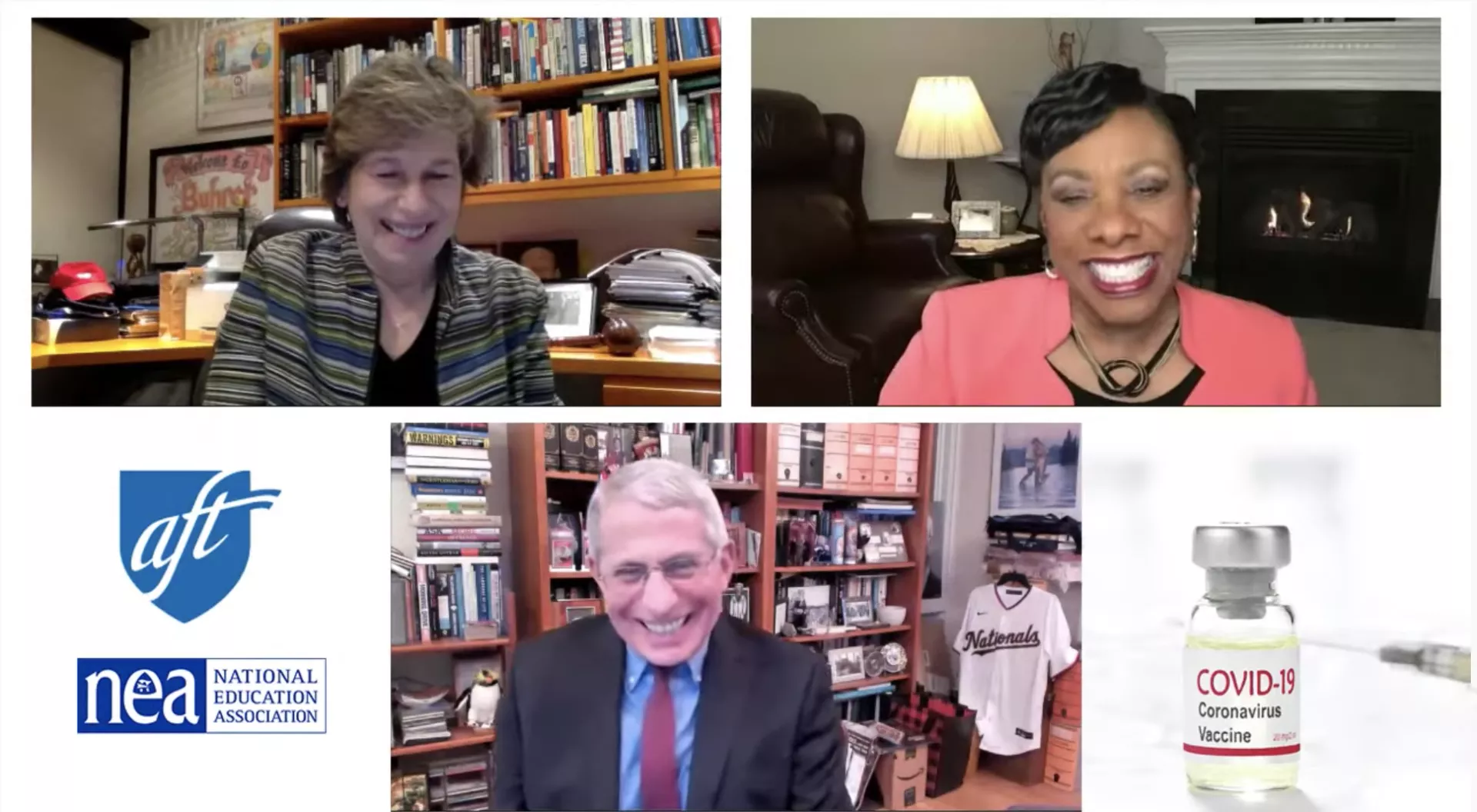 Screenshot of Fauci Fireside Chat