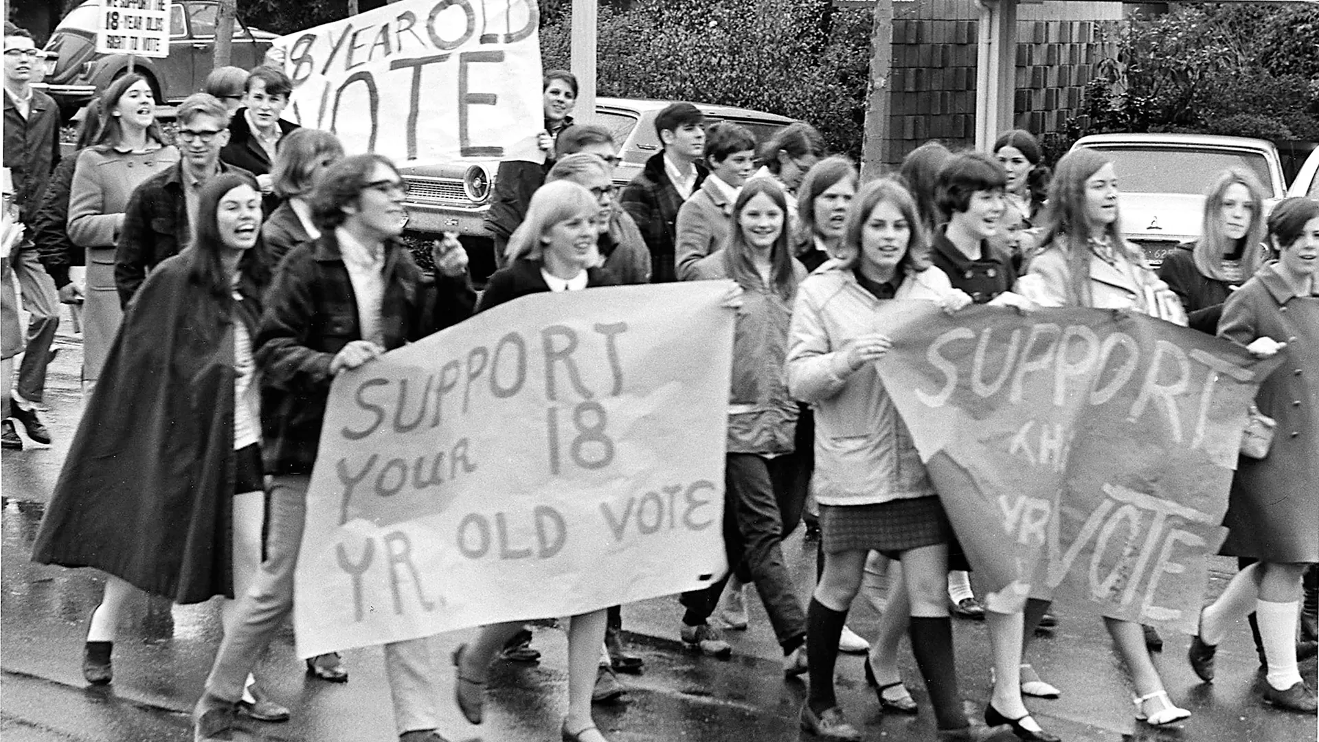 In 1969, activists in Seattle marched as part of a national movement calling for lowering the voting age to 18.