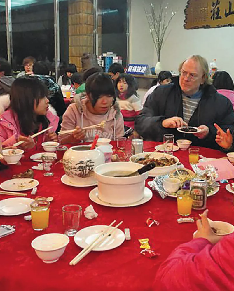 End of year dinner with Matsu Island students