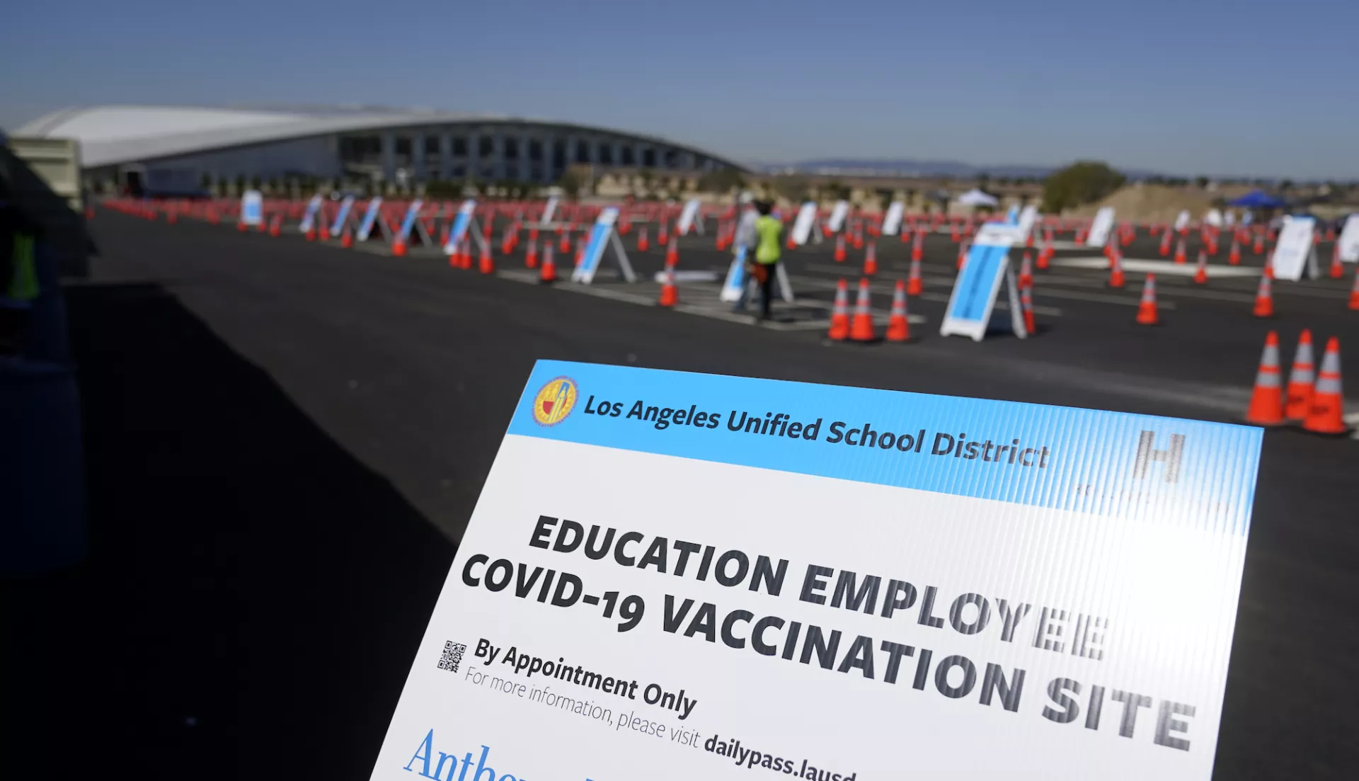 covid educator vaccination site