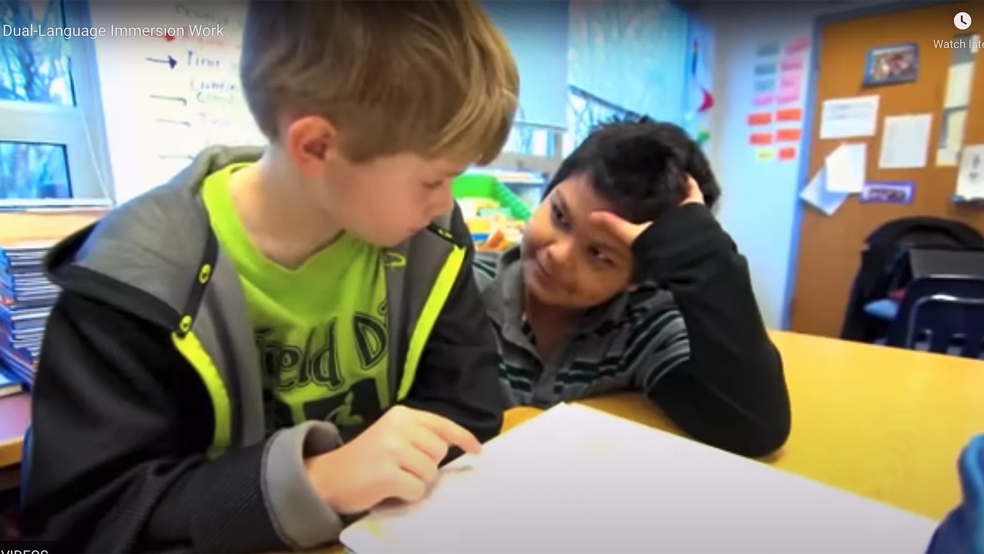 2 students at Claremont immersion school