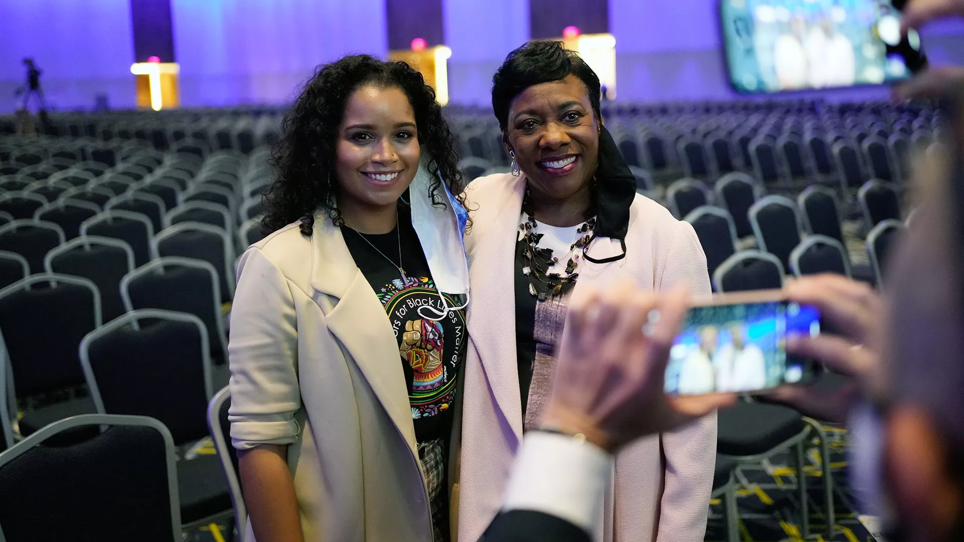 Becky Pringle with Cameo Kendrick at KY symposium