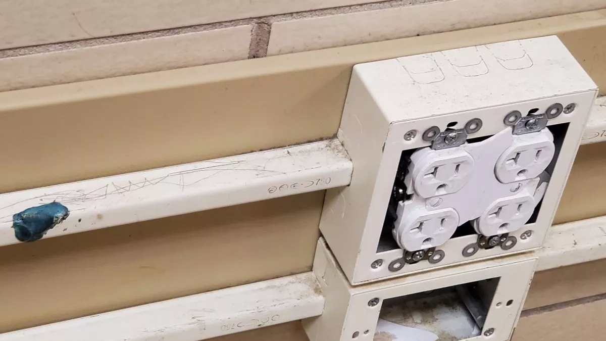 Faulty wiring at school