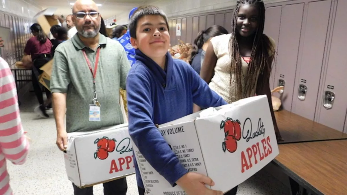 Students at Walt Whitman Middle School, Alexandria, Va.