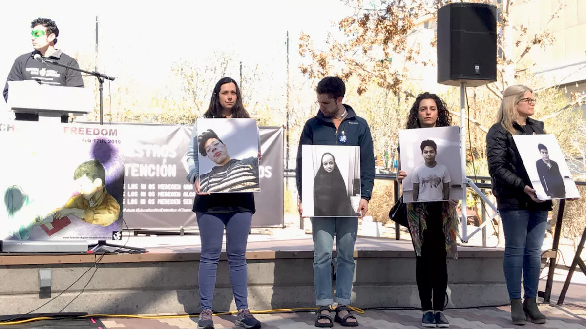 Child separation protest