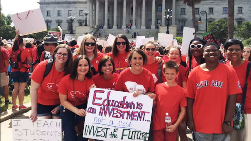 Red For Ed Shirt South Carolina Teachers Sc Redfored Women Red For Ed Shirt South Carolina Teachers Sc Redfored Women