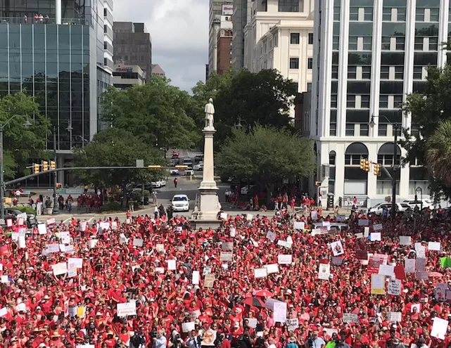 Red for Ed march