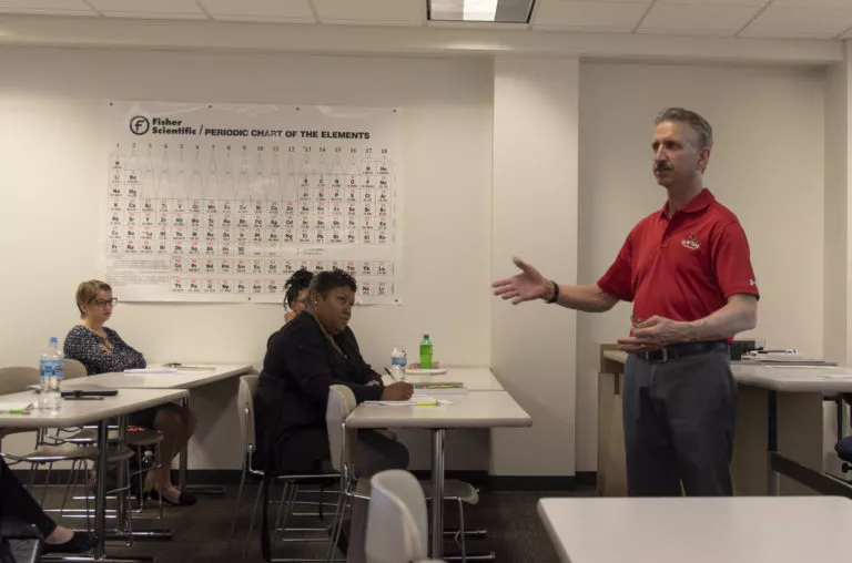 Saginaw Valley State University (SVSU) professor David Schneider, NEA Higher Educator of the Year, 2019