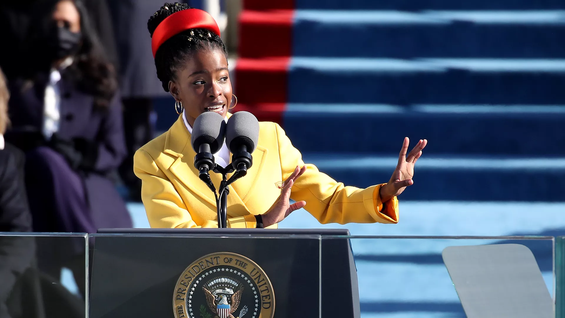 Amanda Gorman at the 2021 Biden Inauguration