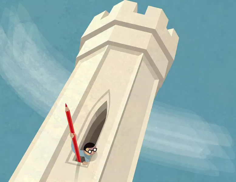 Guarding Tower Illustration