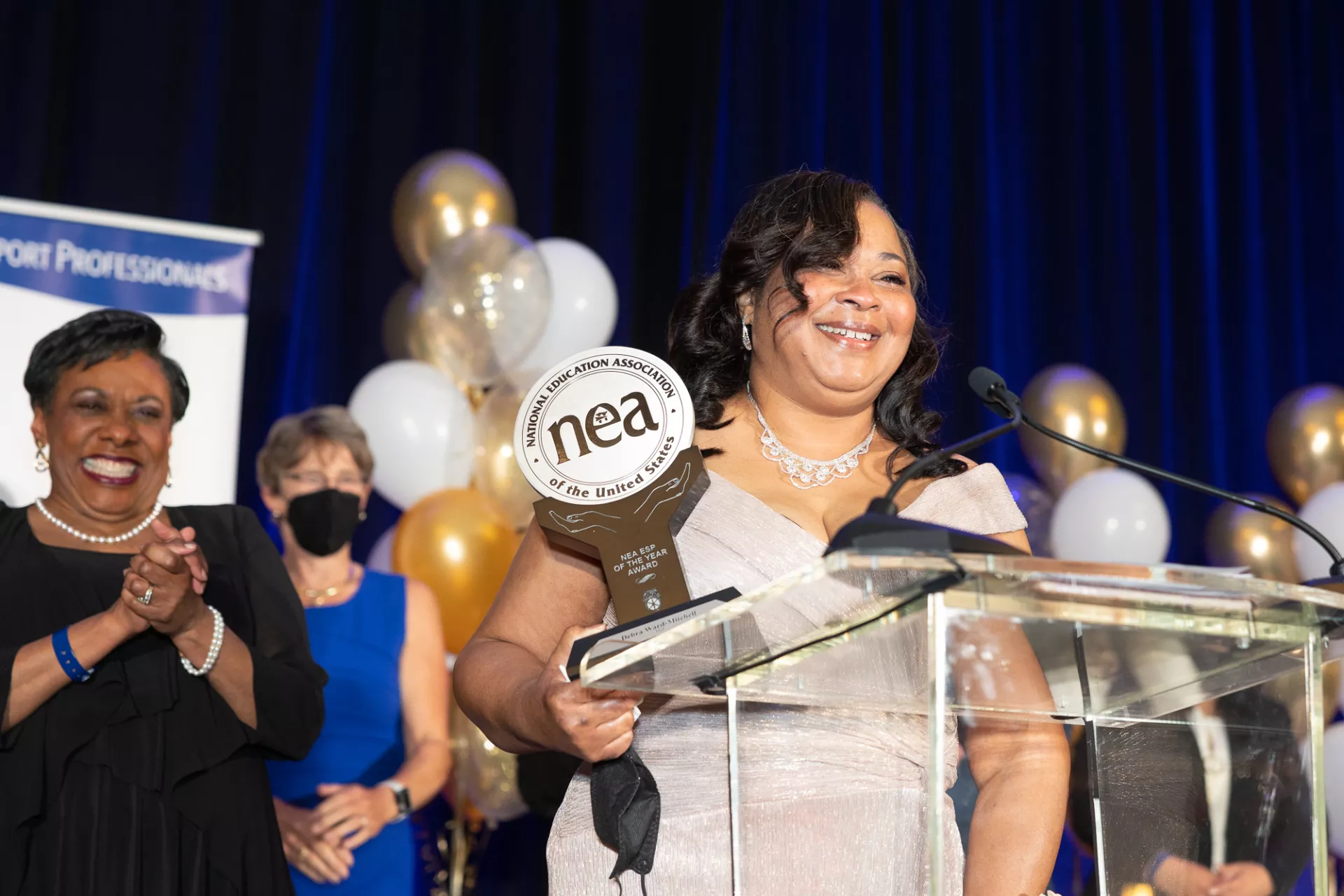 Debra Ward-Mitchell receives the ESP of the Year award