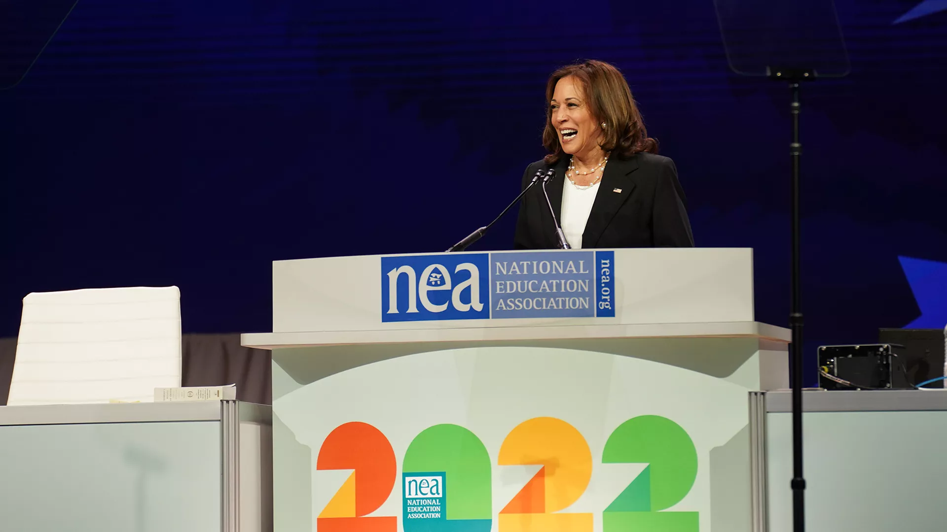 US Vice President Kamala Harris addresses RA delegates