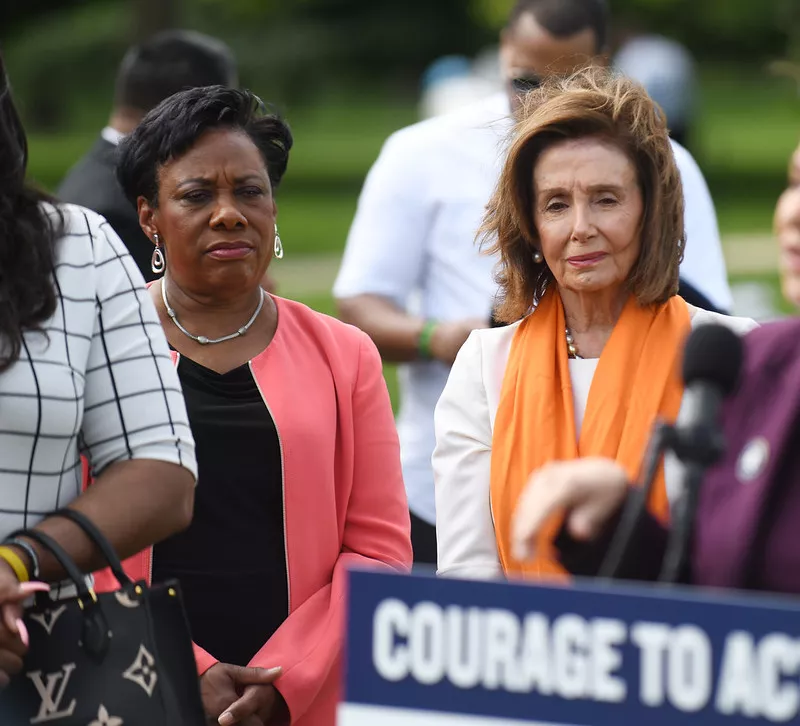 NEA President Becky Pringle and Speaker Nancy Pelosi