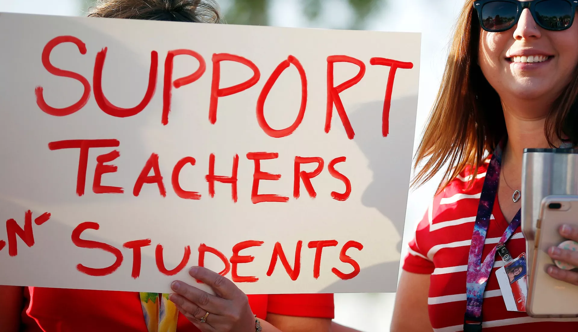 Support Teachers And Kids Washington Red For Ed Shirt Support Teachers And Kids Washington Red For Ed Shirt