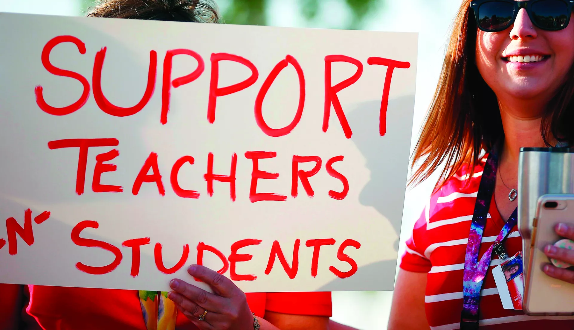 Support Teachers sign