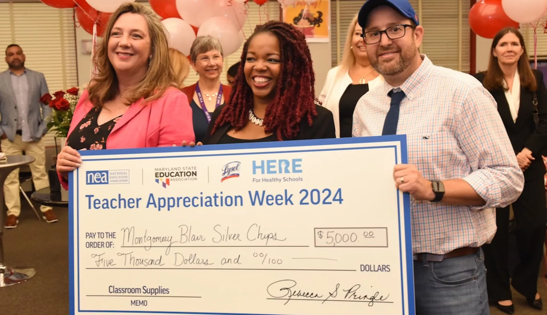 Maryland teachers receive surprise check.