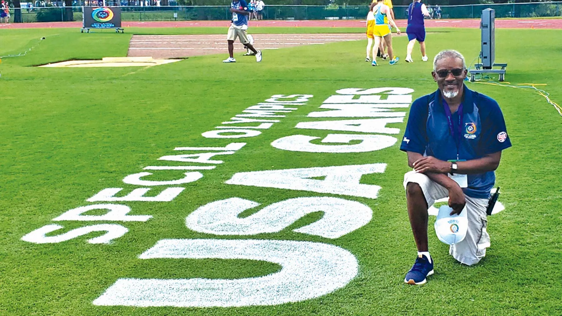 Harrington at the 2022 Special Olympics USA Games, in Orlando, Fla.