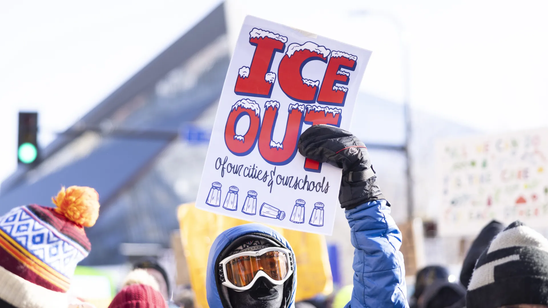 Ice Out sign