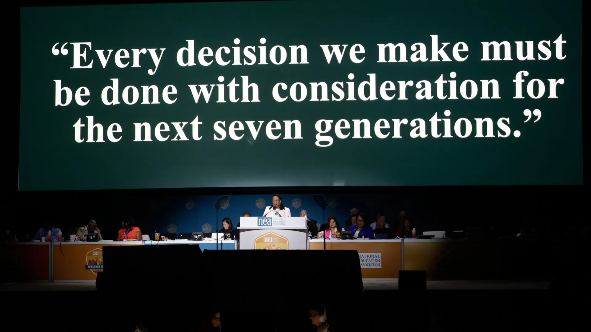 Becky Pringle at the 2025 RA