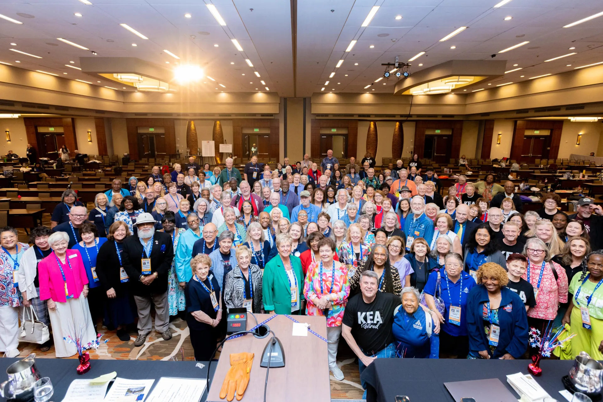 Group photo of the 2026 NEA-Retired Annual Meeting