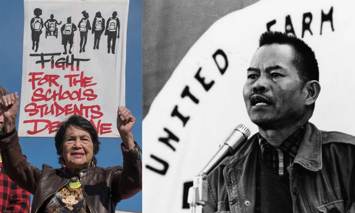 Dolores Huerta and Larry Itliong