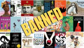 Collage of banned book covers