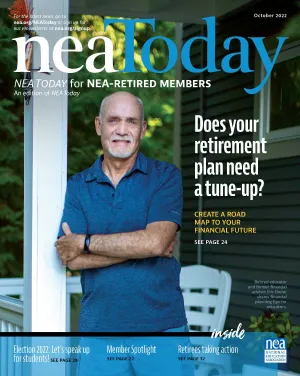 NEA Today Retired - October 2022 Cover with Eric Dreier