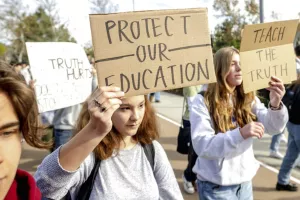 school book ban protest