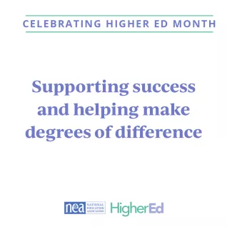 Supporting success and helping make degrees of difference
