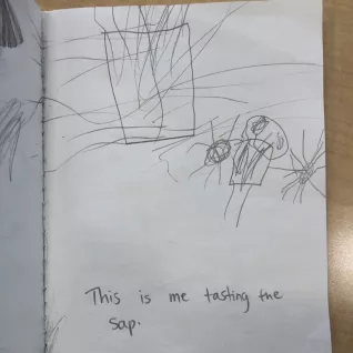 Photo of preschooler work