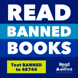 Graphic that says Read Banned Books
