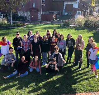 GSA student members from Holicong Middle School, in Pennsylvania.