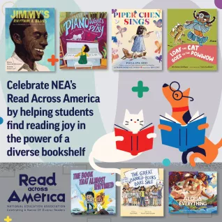 Collage of Read Across America book covers
