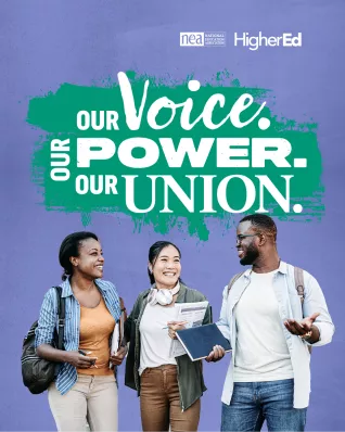 NEA Higher Ed Graphic for Social Media Posts