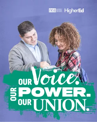 NEA Higher Ed Graphic for Social Media Posts