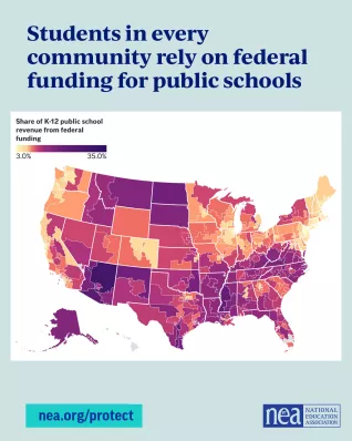 map of federal funding for public schools by congressional district