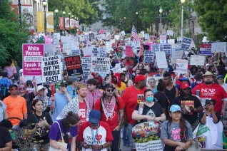 NCAE May Day march