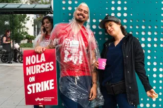 Nurses on strike