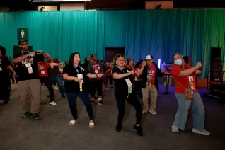 Opening Day - Session One at the 2025 NEA Representative Assembly in Portland, Oregon JULY 03 2025