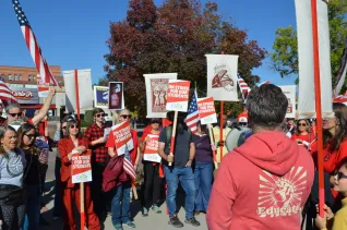 Educators and community members get organized for a day of protests