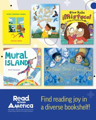 Collage of book covers from the 2025 Read Across America Calendar