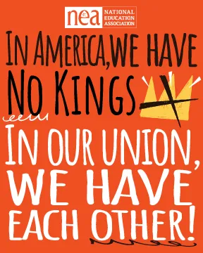 In America, we have no kings. In our union, we have no kings. 