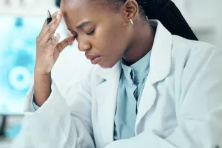 Photo of lab researcher