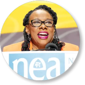 President Pringle at the podium