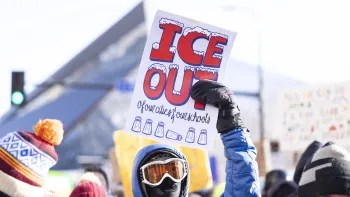 Ice Out sign