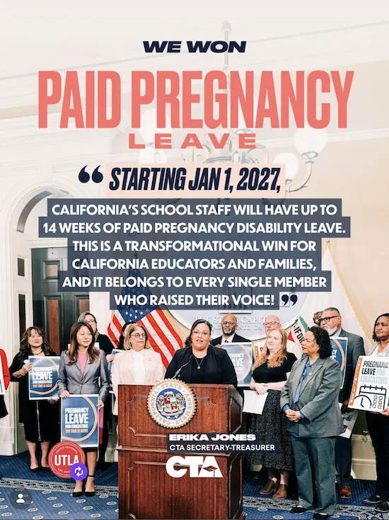 CTA pregnancy leave