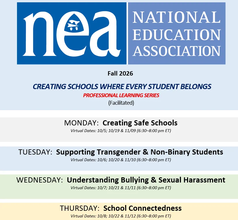 Creating Schools Where Every Student Belongs BL schedule