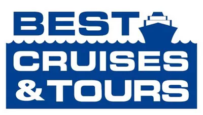Best Cruises & Tours blue and white logo