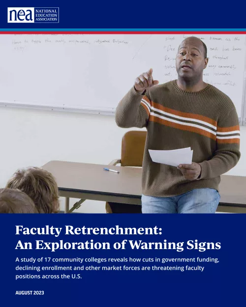 Cover of NEA's Faculty Retrenchment Report