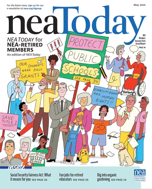 NEA Today for NEA-Retired Members May 2025 Cover